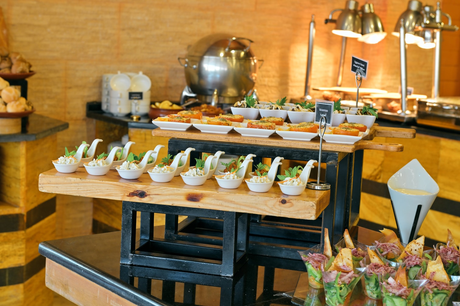 Petra Breeze Restaurant appetiser display
