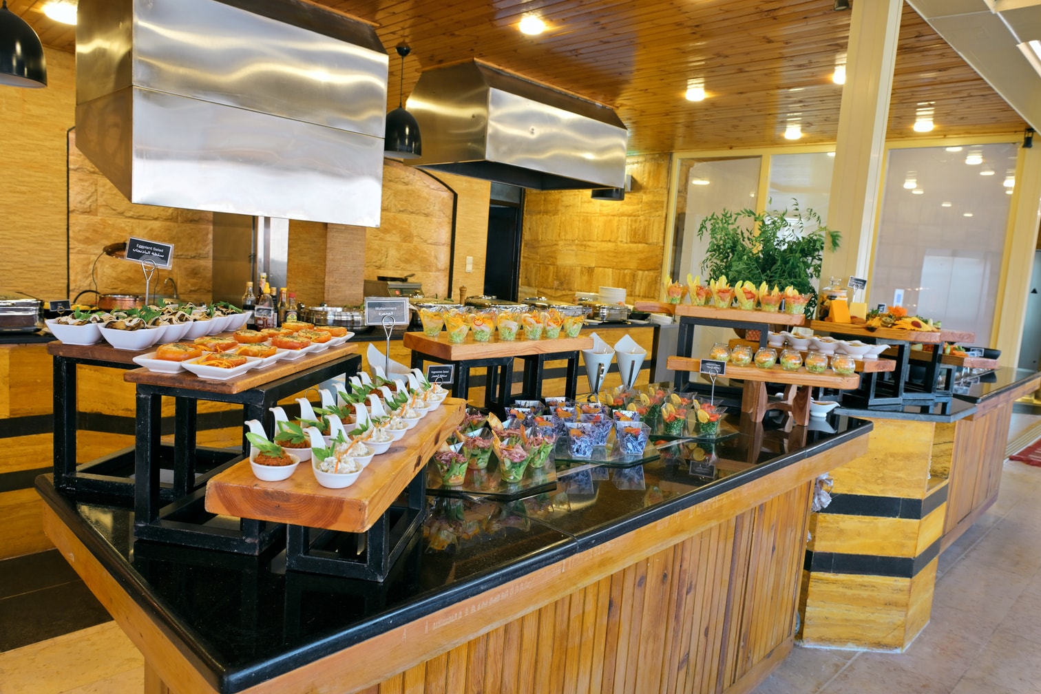Restaurant buffet display at Petra Breeze Restaurant