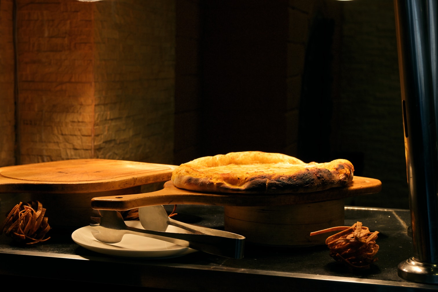Freshly baked pizza at Petra Breeze Restaurant