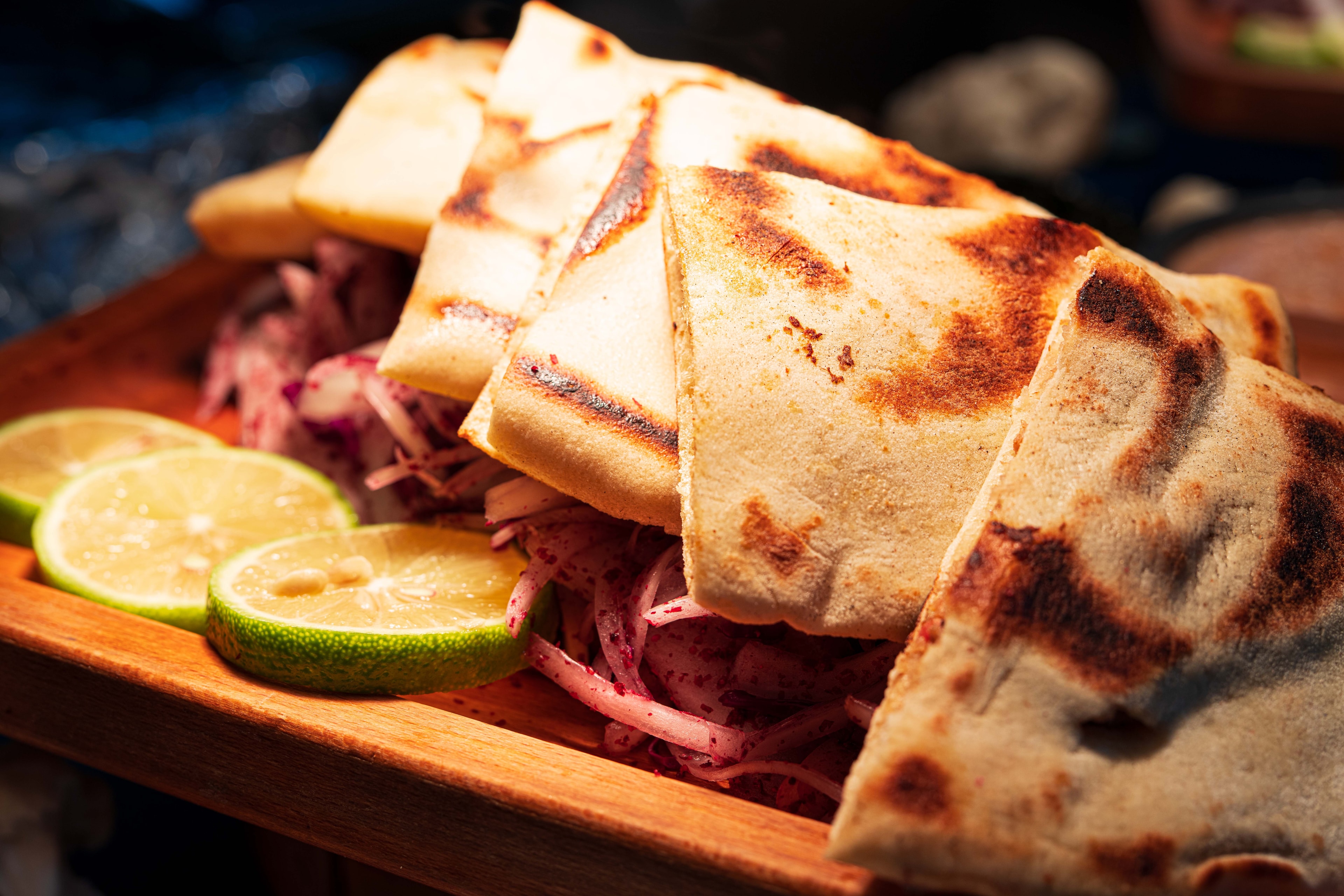 Indoor buffet service at Seraj Restaurant